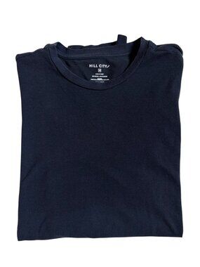 Hill City Long-Sleeve Seamless Shirt (Navy Blue) - Medium